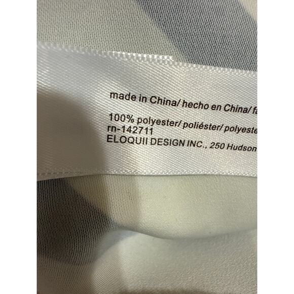 Eloquii Black White Striped Long Sleeve Slit Belted Button Maxi Shirt Dress 14 - Picture 7 of 7